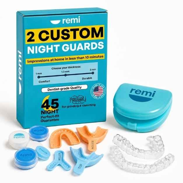 Remi Custom Night Guard impression kit with two guards and case